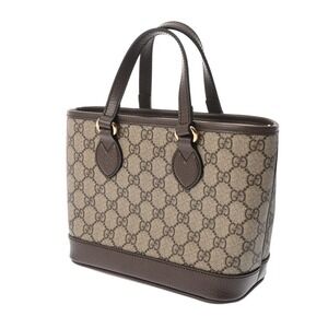 Gucci Canvas Tan Ophidia Handbag Supreme Tote GG Beige Ebony Bag Leather